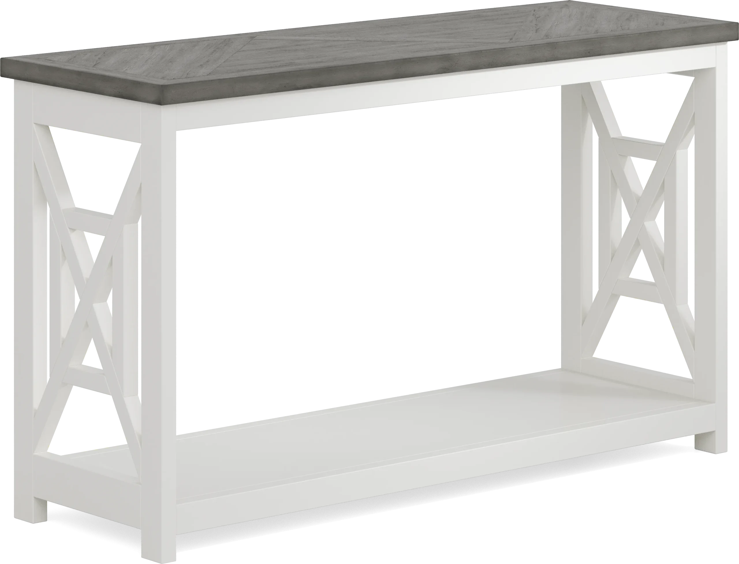 Danusa White Sofa Table