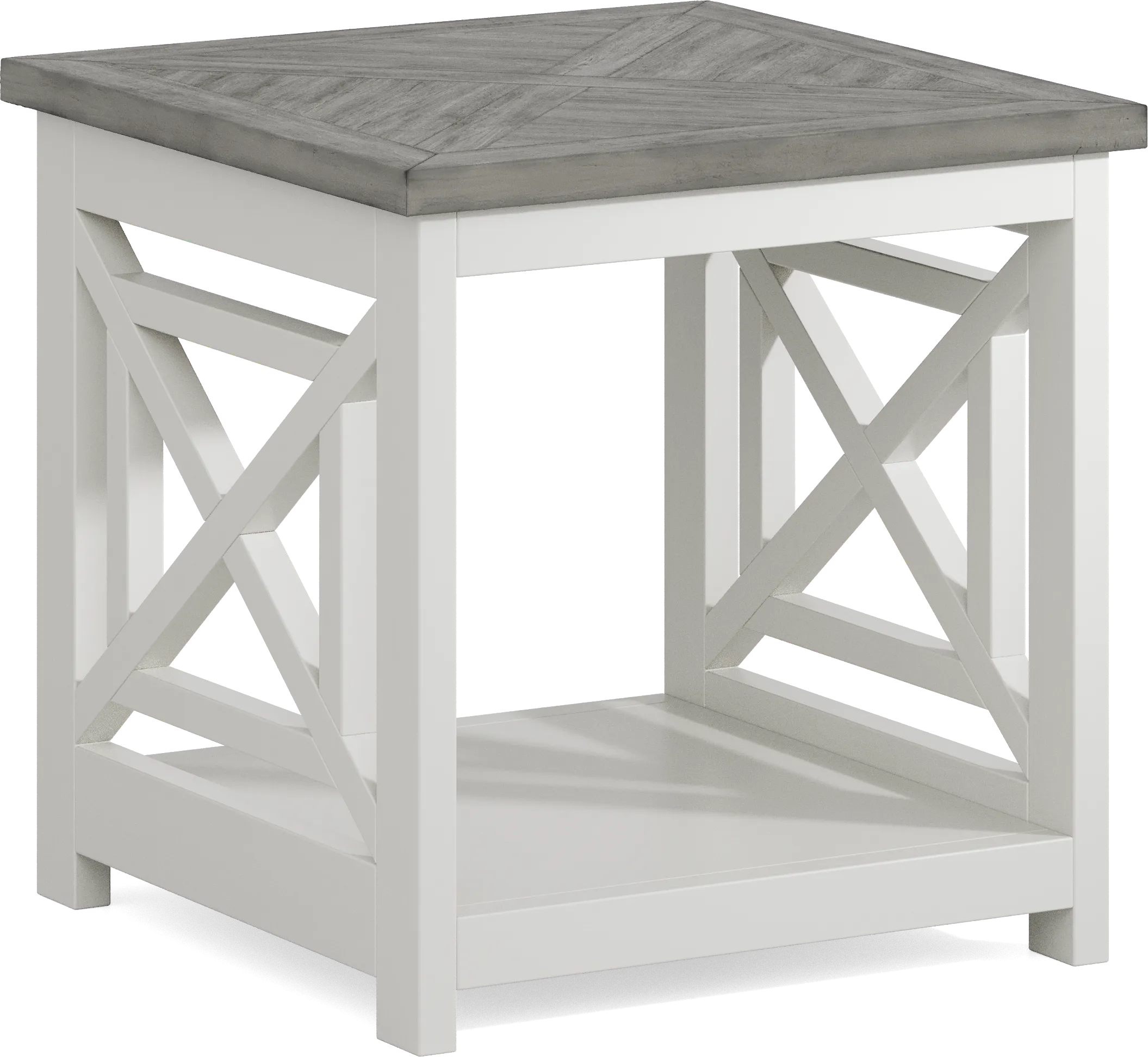 Danusa White End Table
