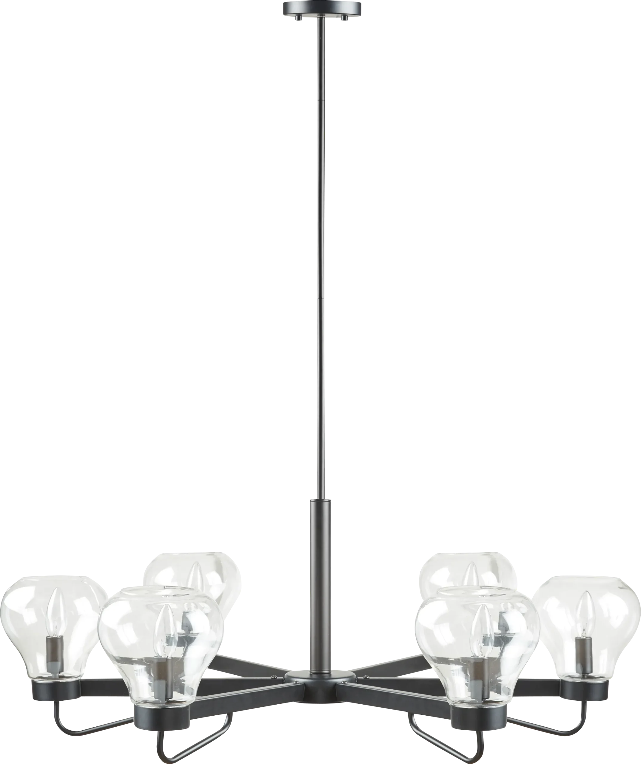 Blaine Cave Black Chandelier