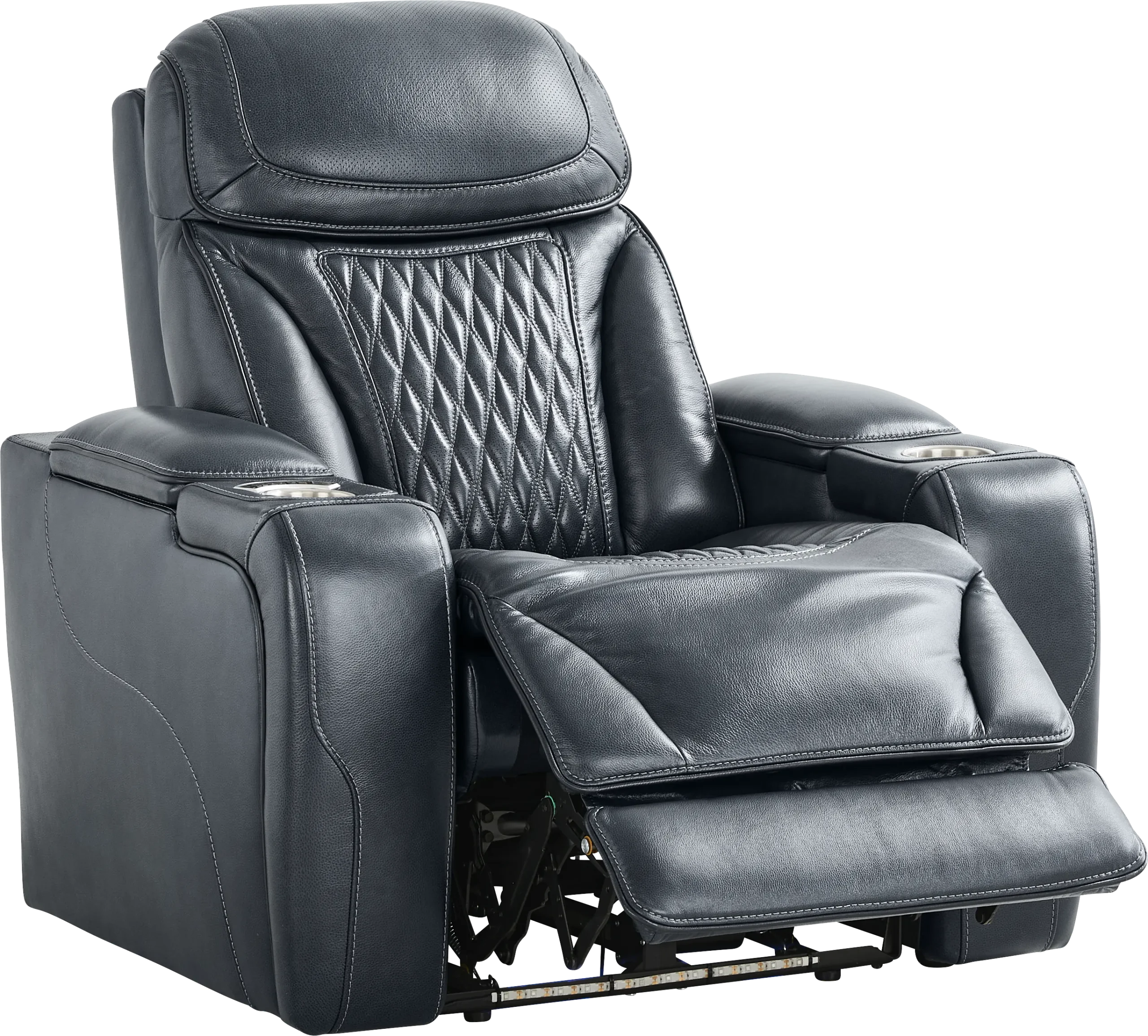 Shaq Recliner To Go Leather Triple Power