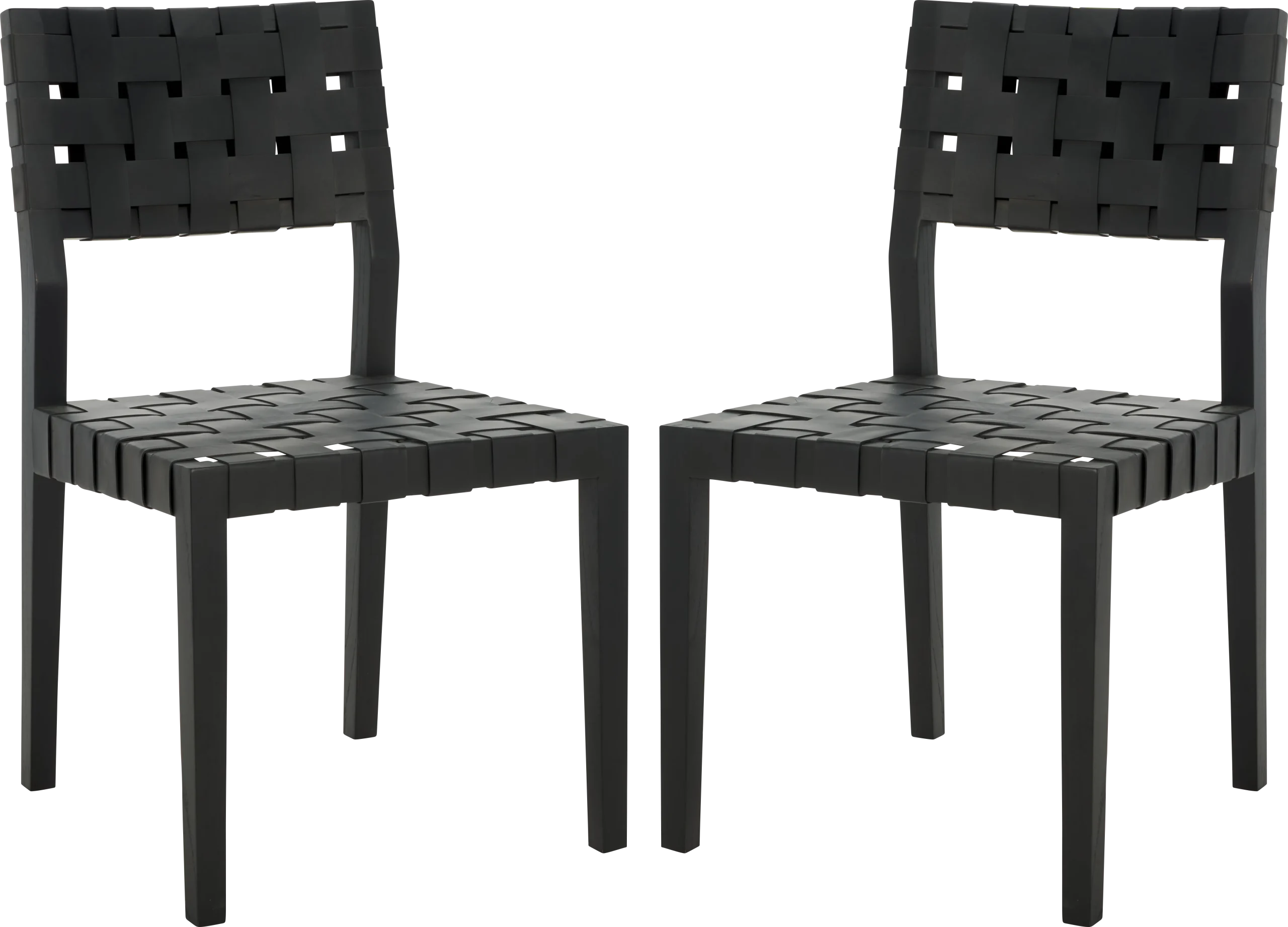 Broader Black Side Chairs, Set of 2