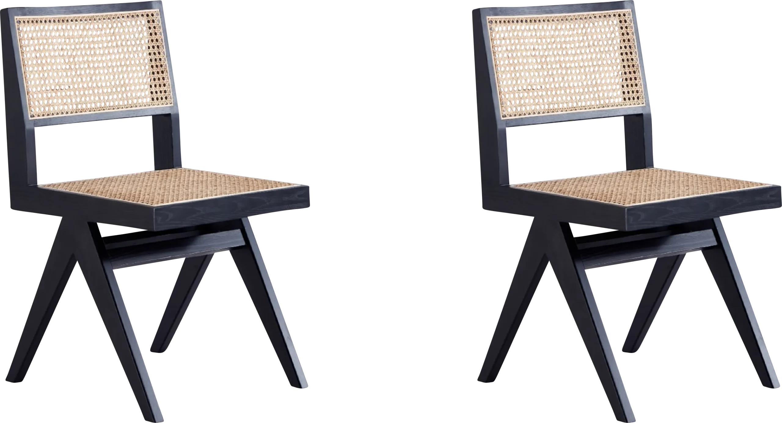Bluesunny Black Side Chair, Set of 2