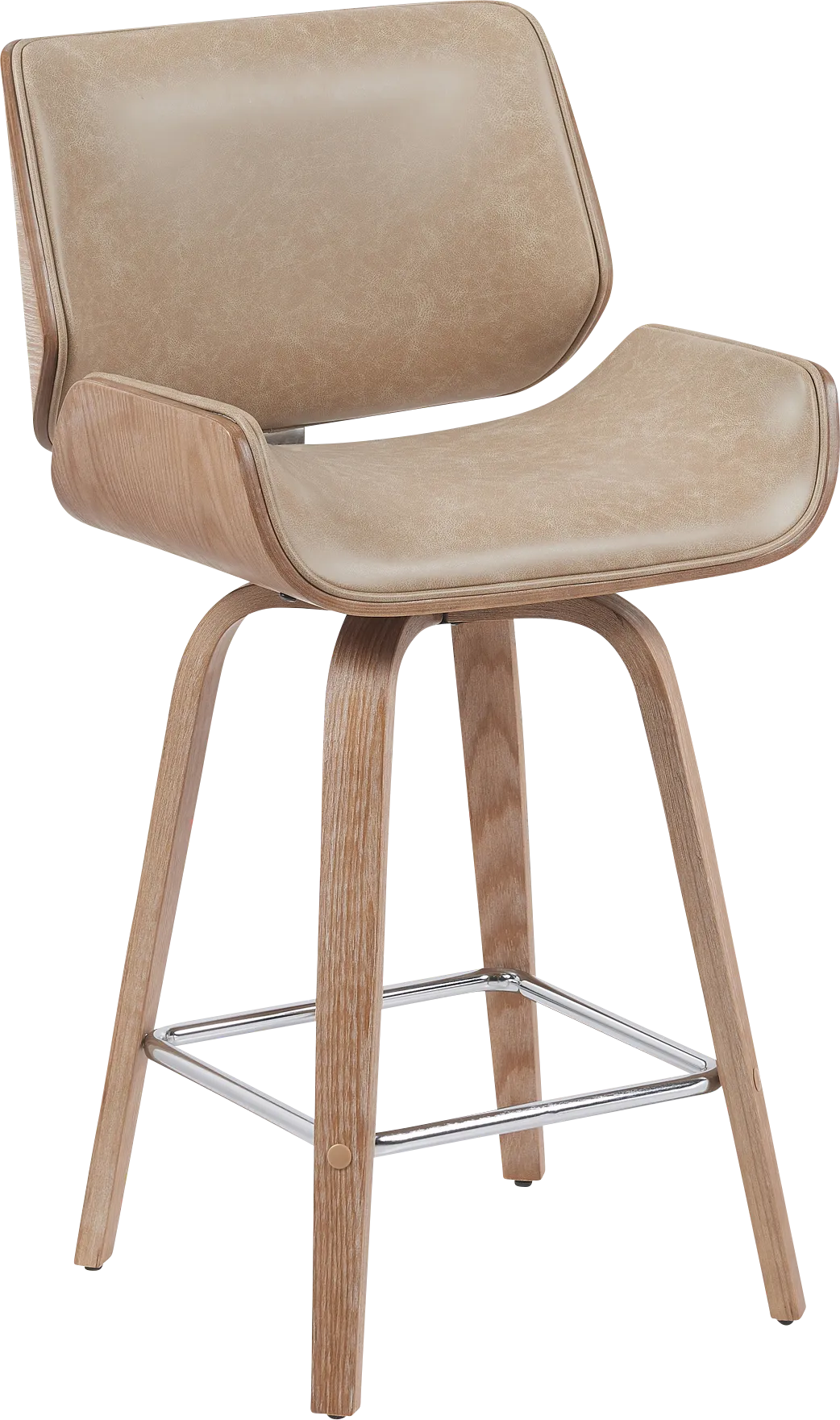 Cavologies Light Brown Counter Height Stool