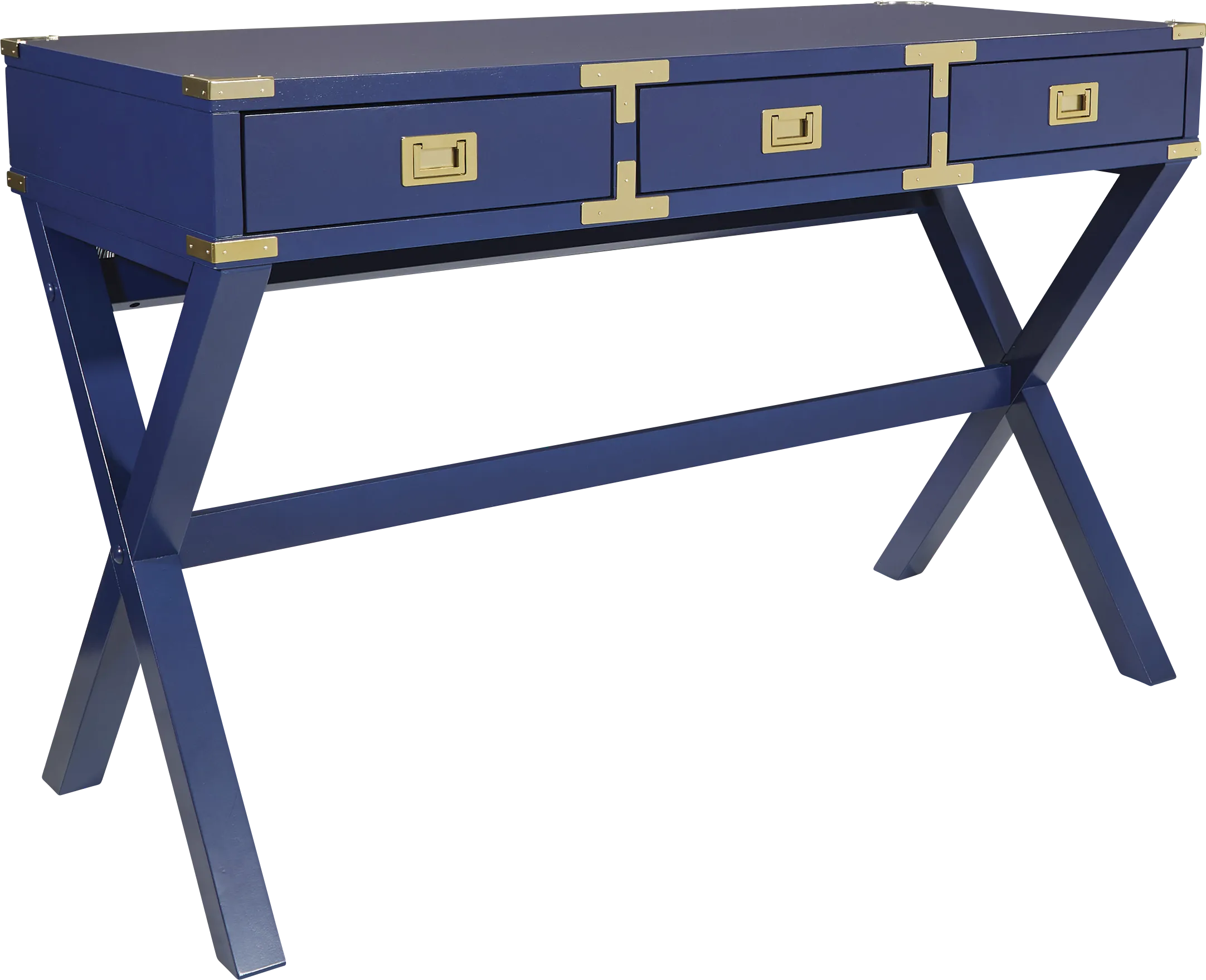 Benttom Blue Writing Desk