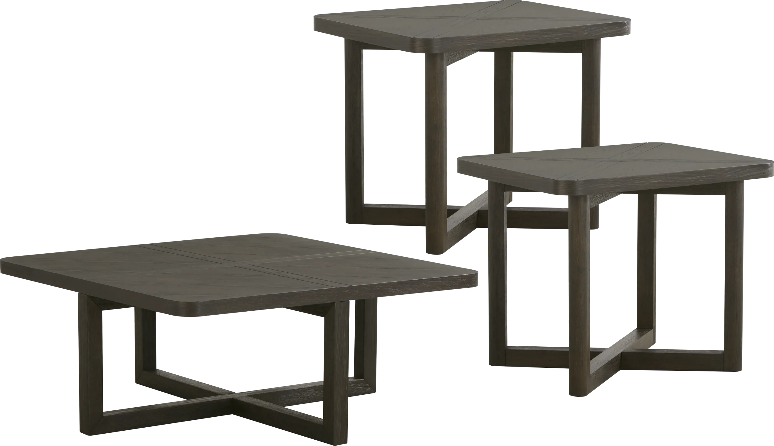 Bremen Charcoal 3 Pc Table Set