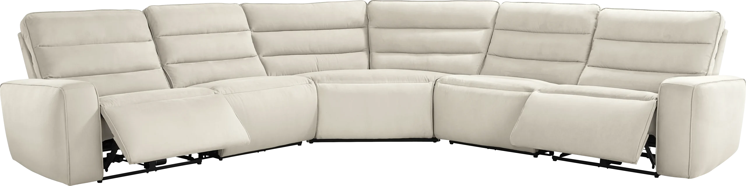 Del Mar 5 Pc Dual Power Reclining Sectional