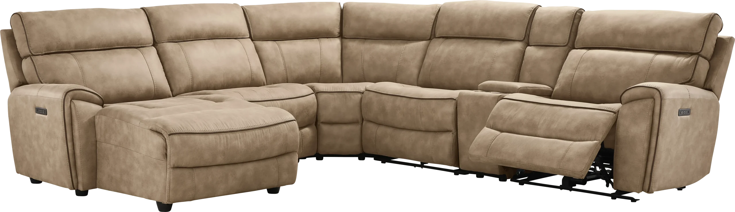 Bradshaw Place 6 Pc Dual Power Reclining Sectional