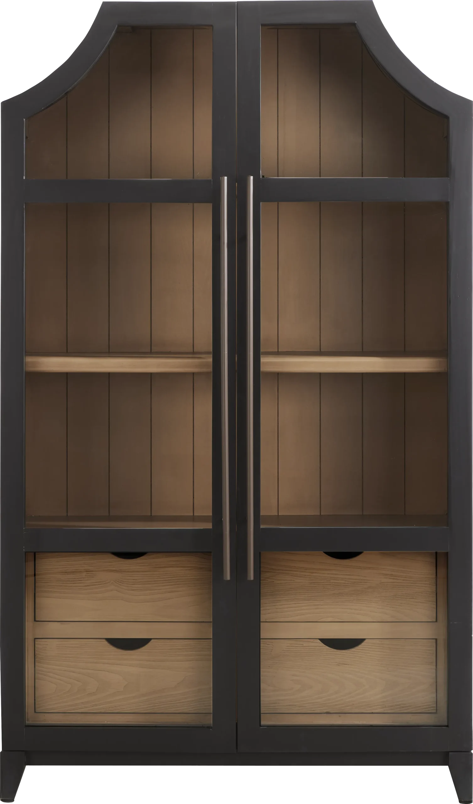 Breya Black Bookcase