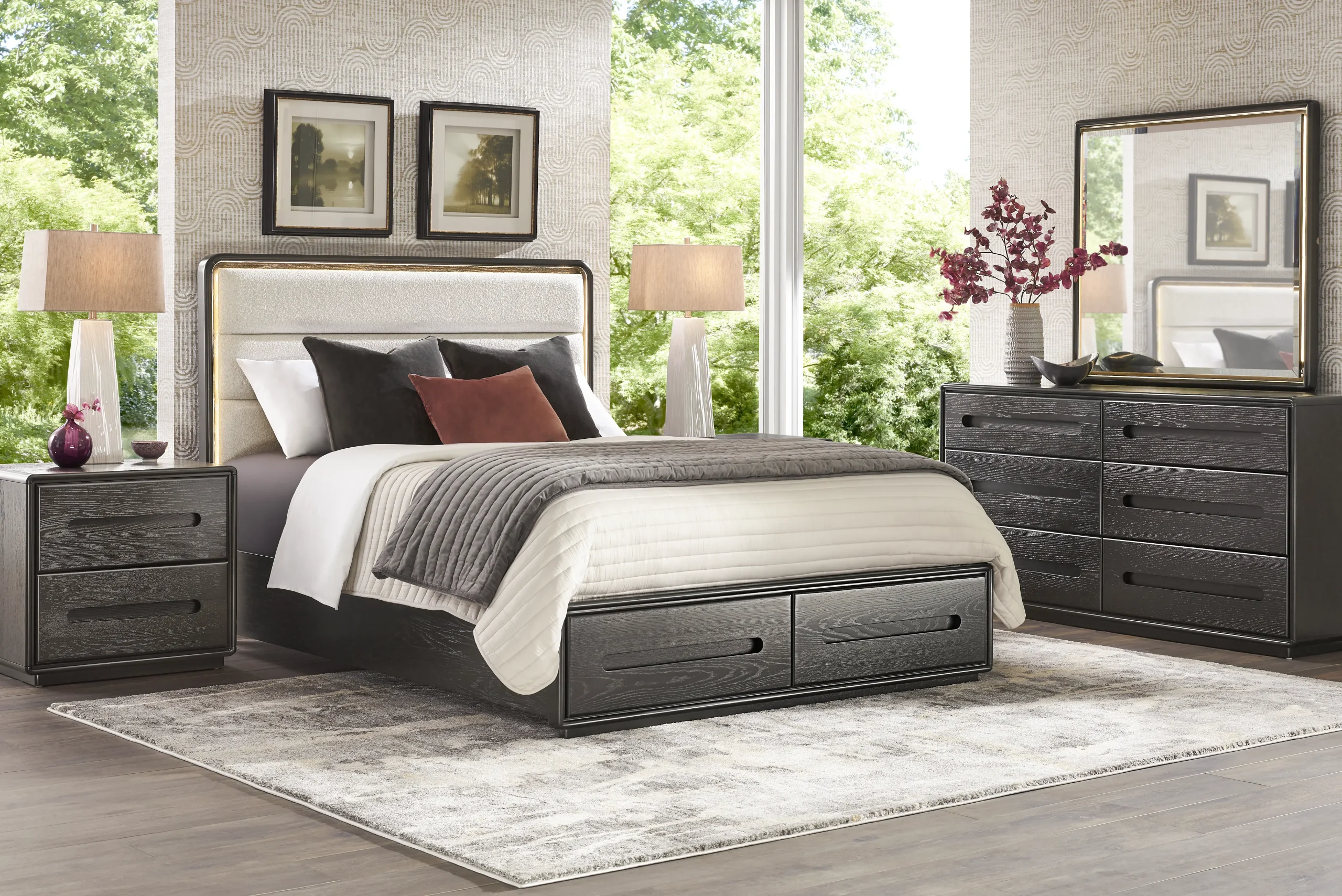 Braxton Espresso 5 Pc Queen Storage Bedroom