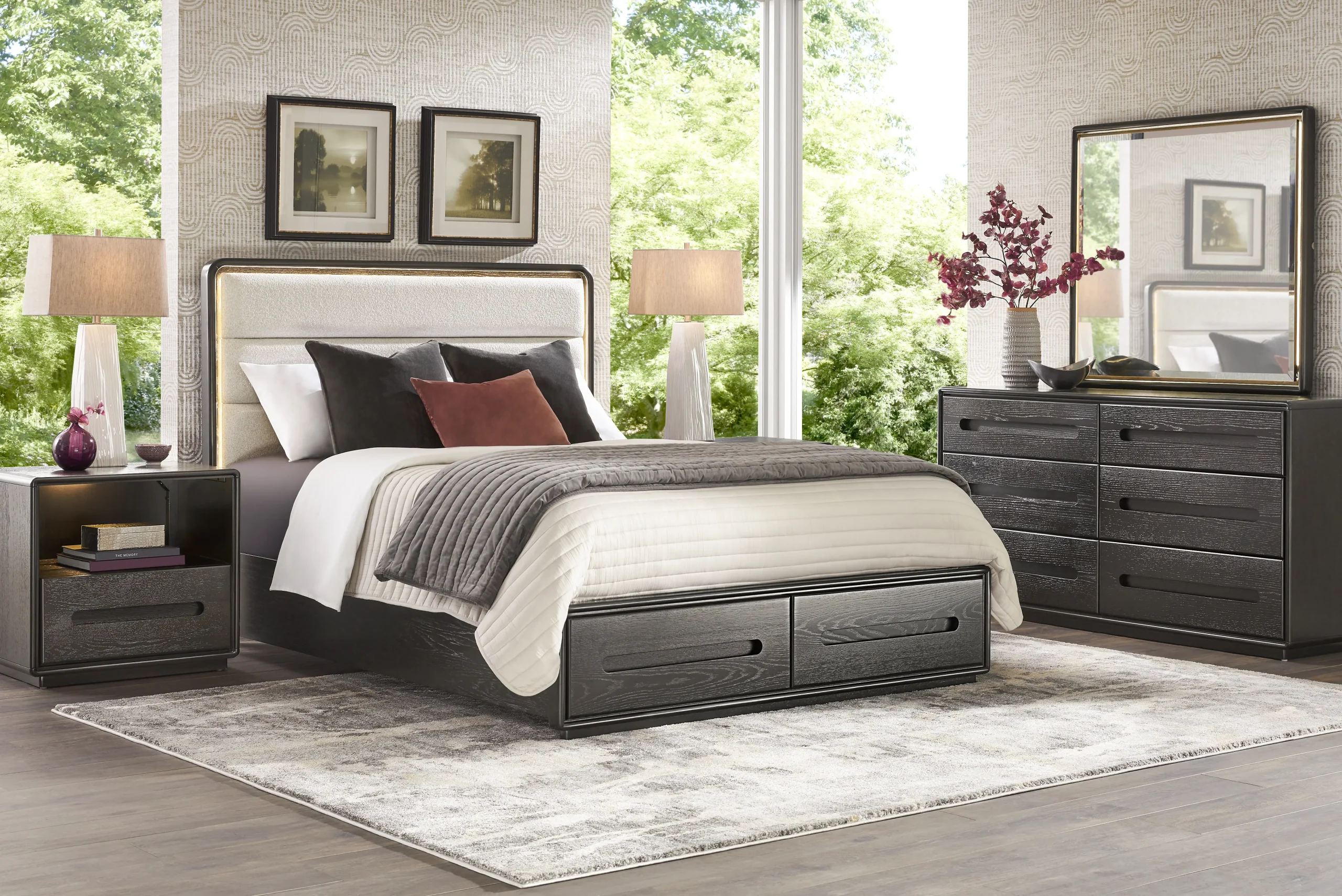 Braxton Espresso 7 Pc King Storage Bedroom