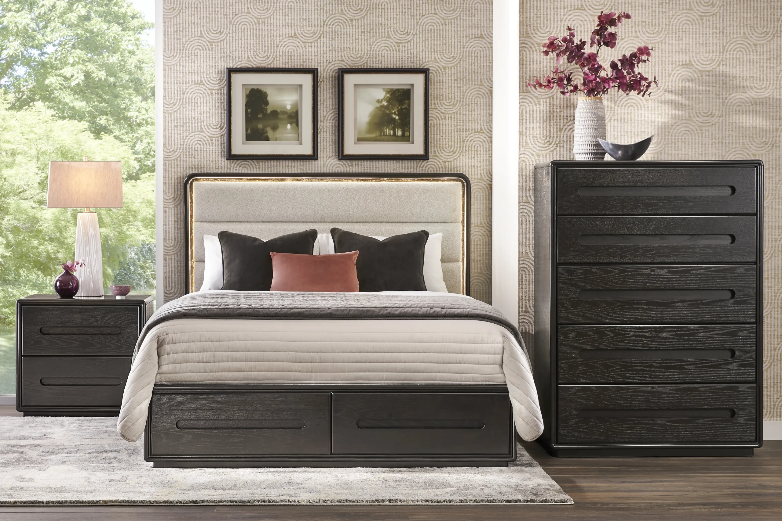 Braxton Espresso 5 Pc King Storage Bedroom