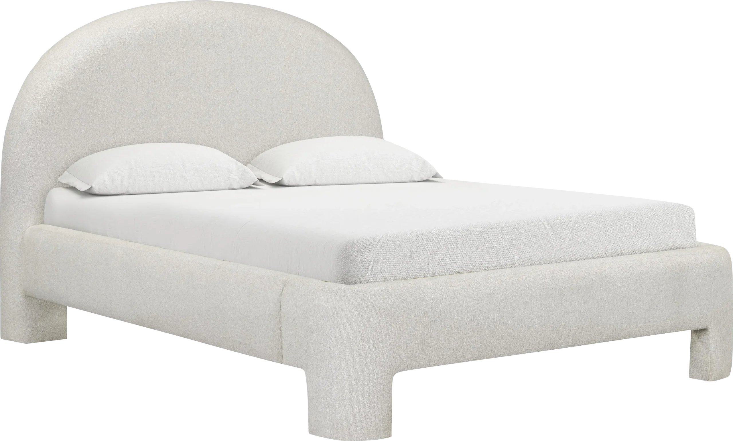 Debony Beige Queen Bed