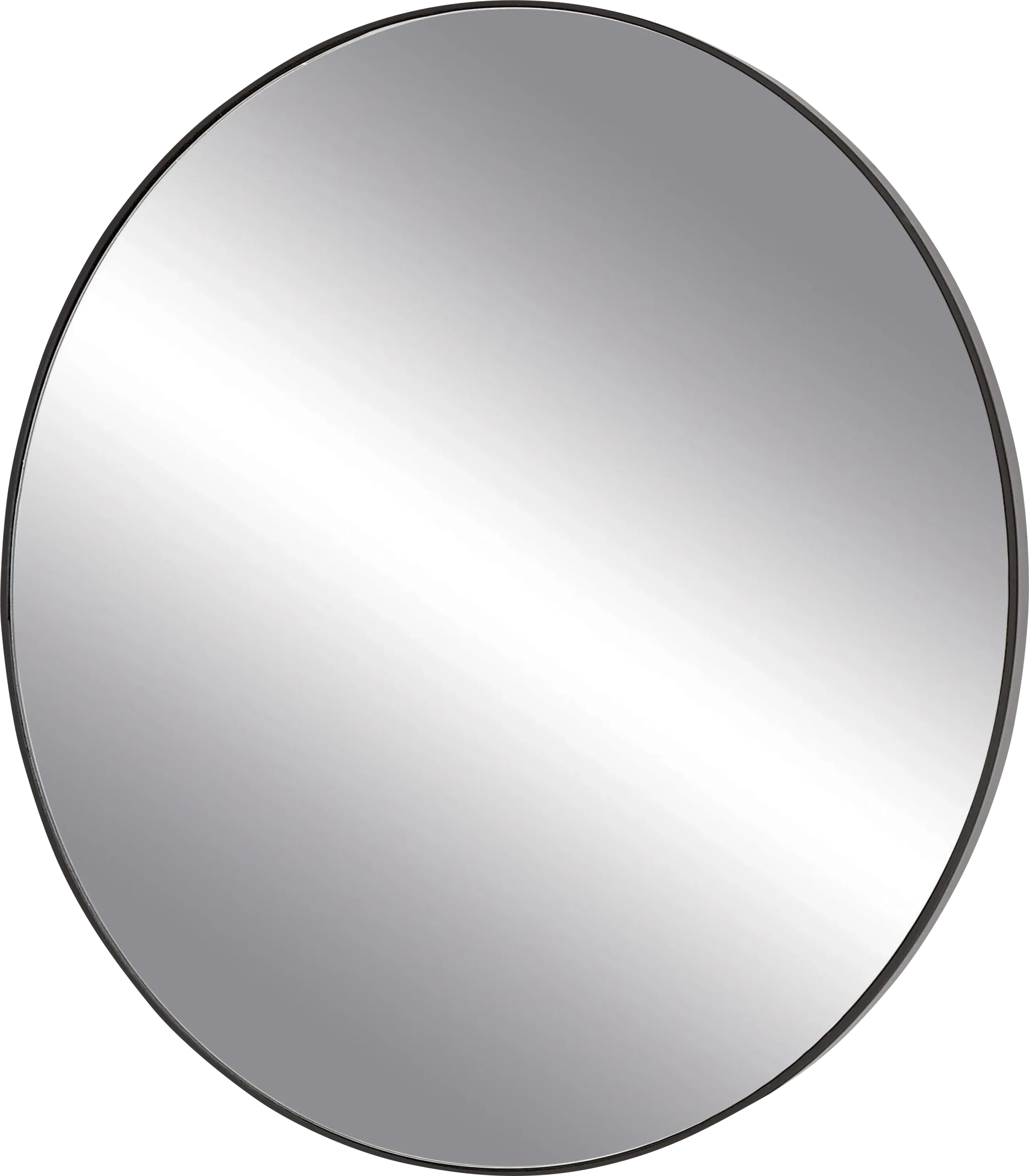 Cavology Black Oval Room Wall Mirror