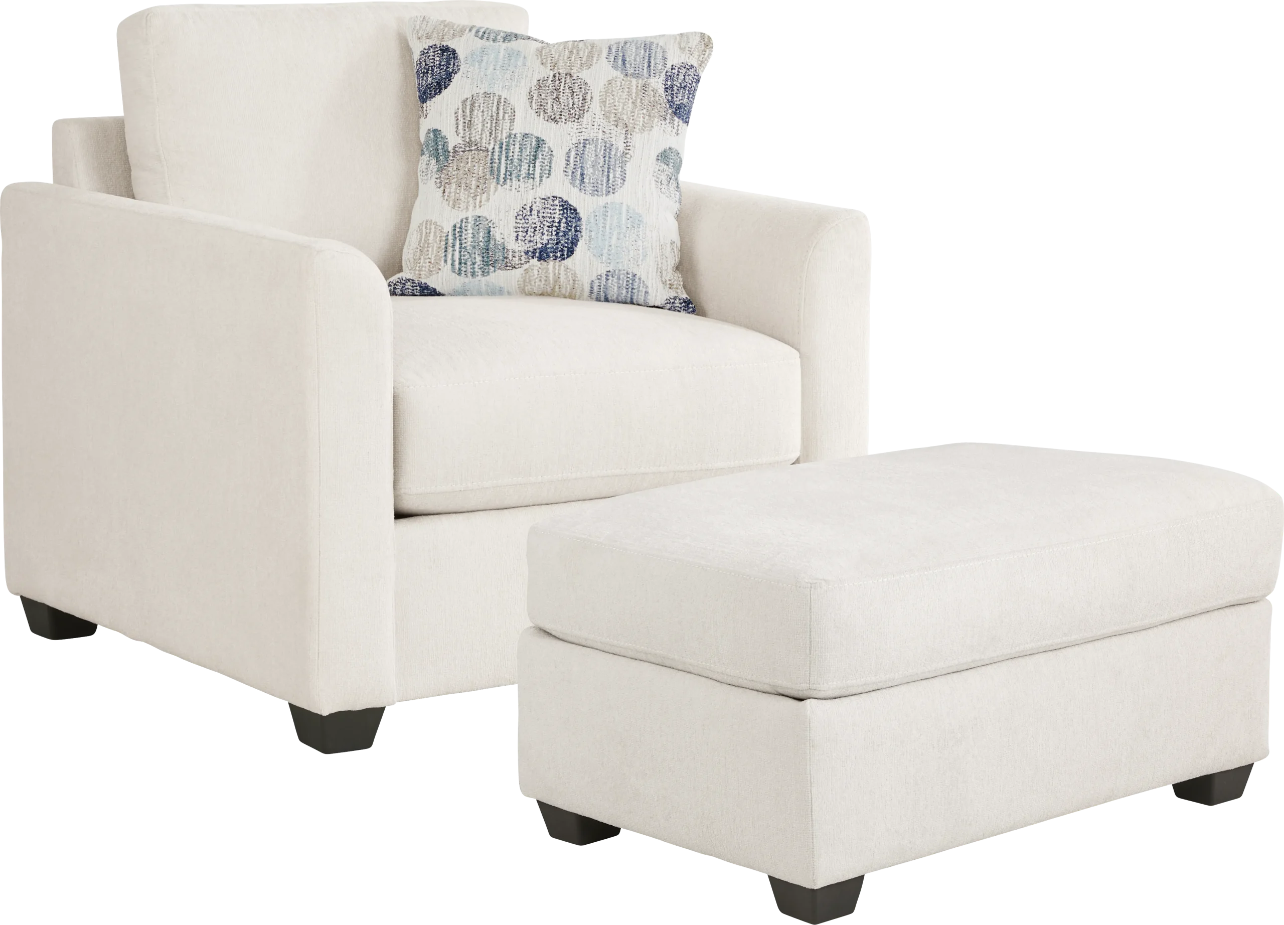 Caprice 2 Pc Chair And Ottoman Set