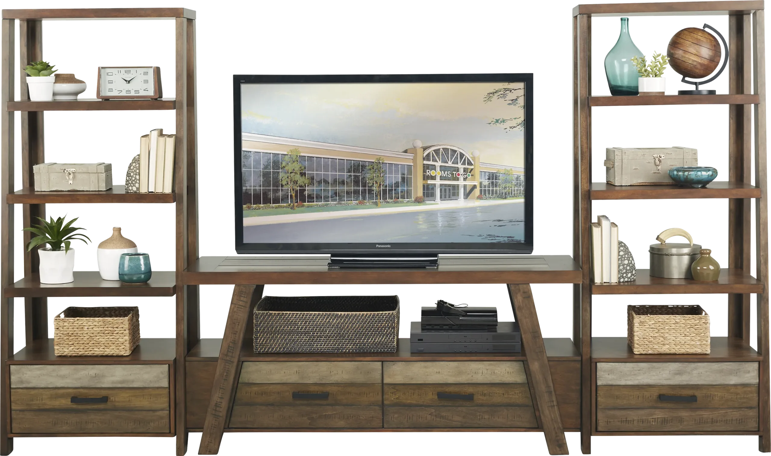 Cedar Creek Brown 3 Pc Wall Unit