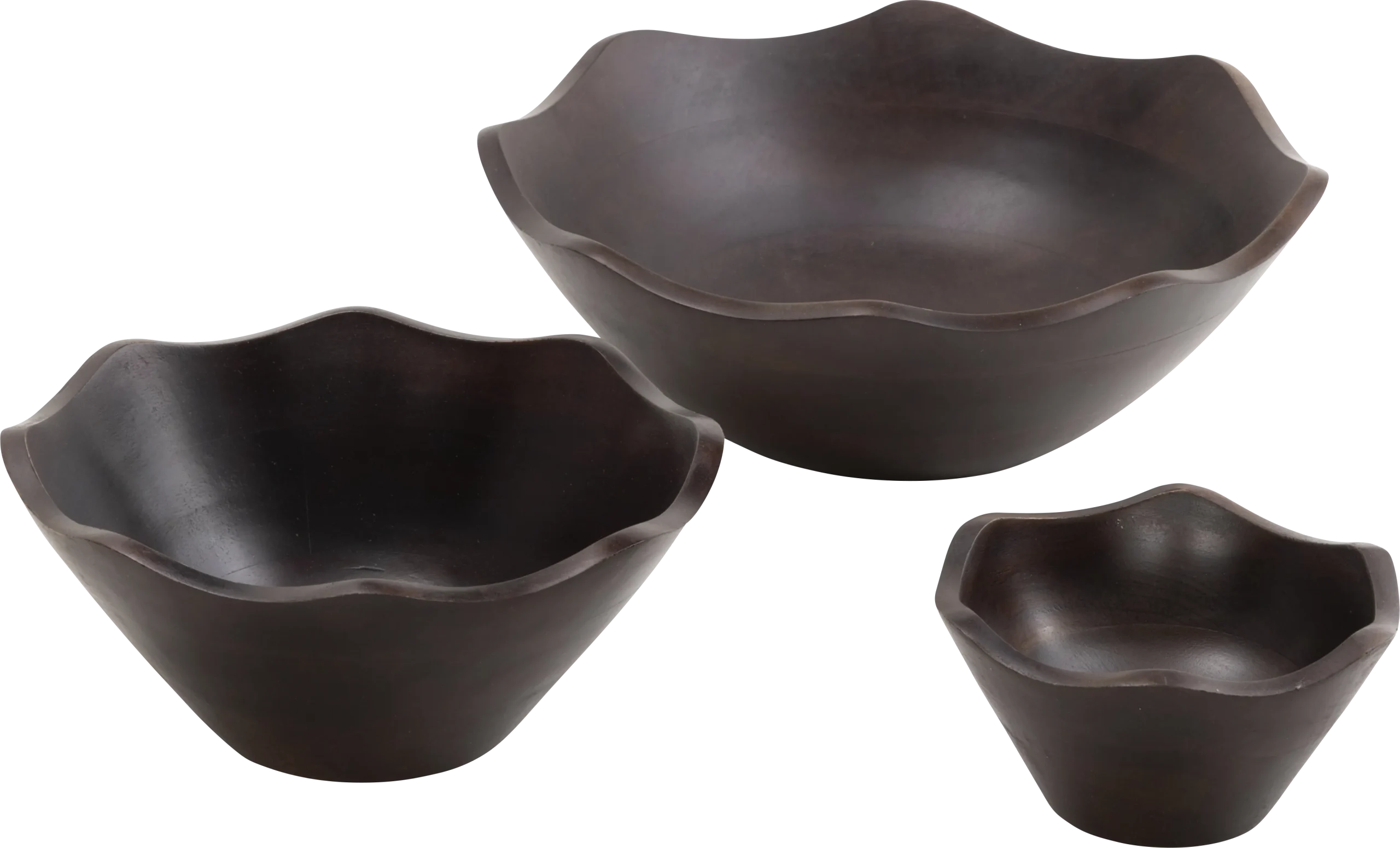 Brodyn Dark Brown Bowl, Set of 3