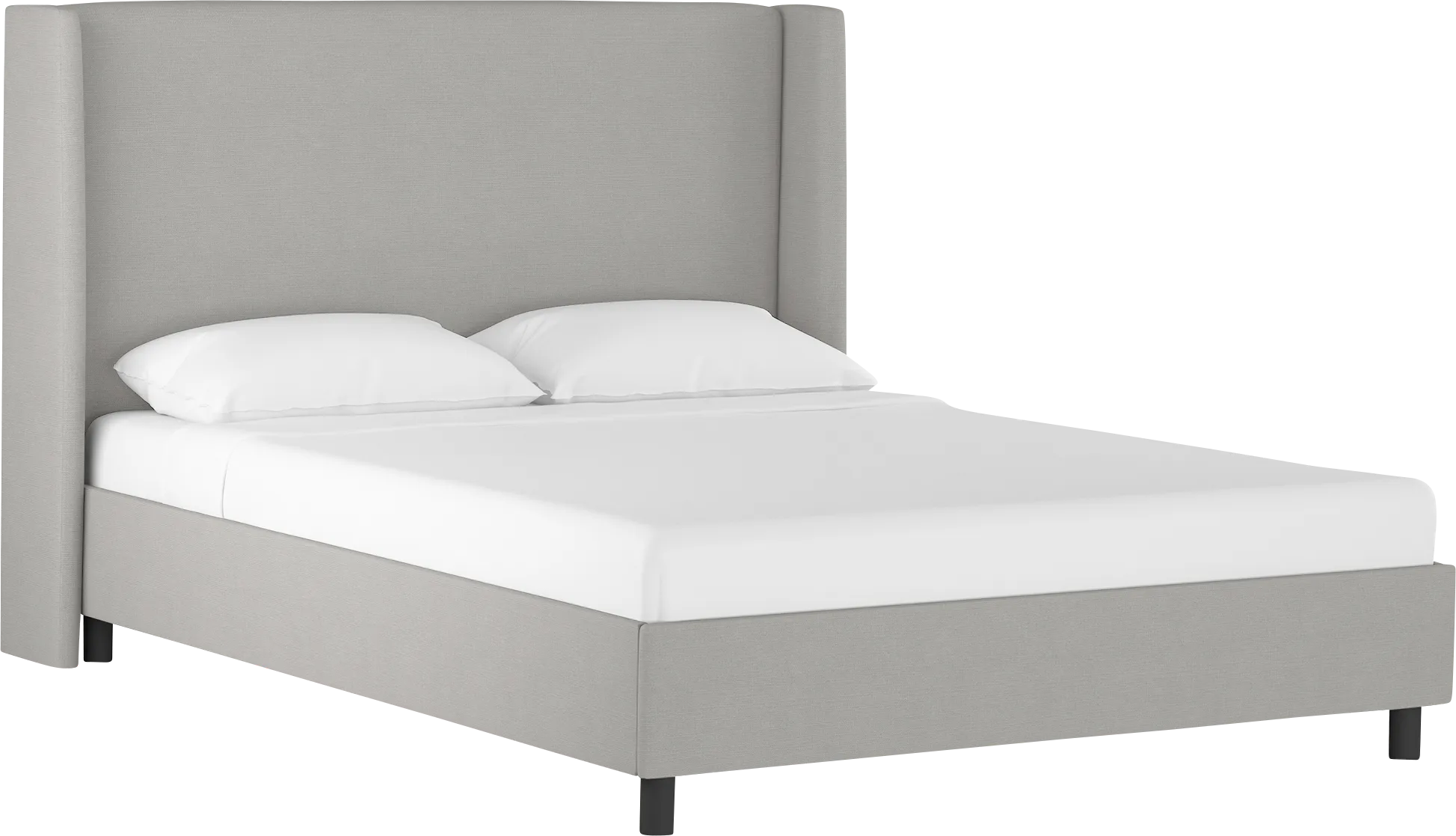 Creamy Hues Gray King Upholstered Bed