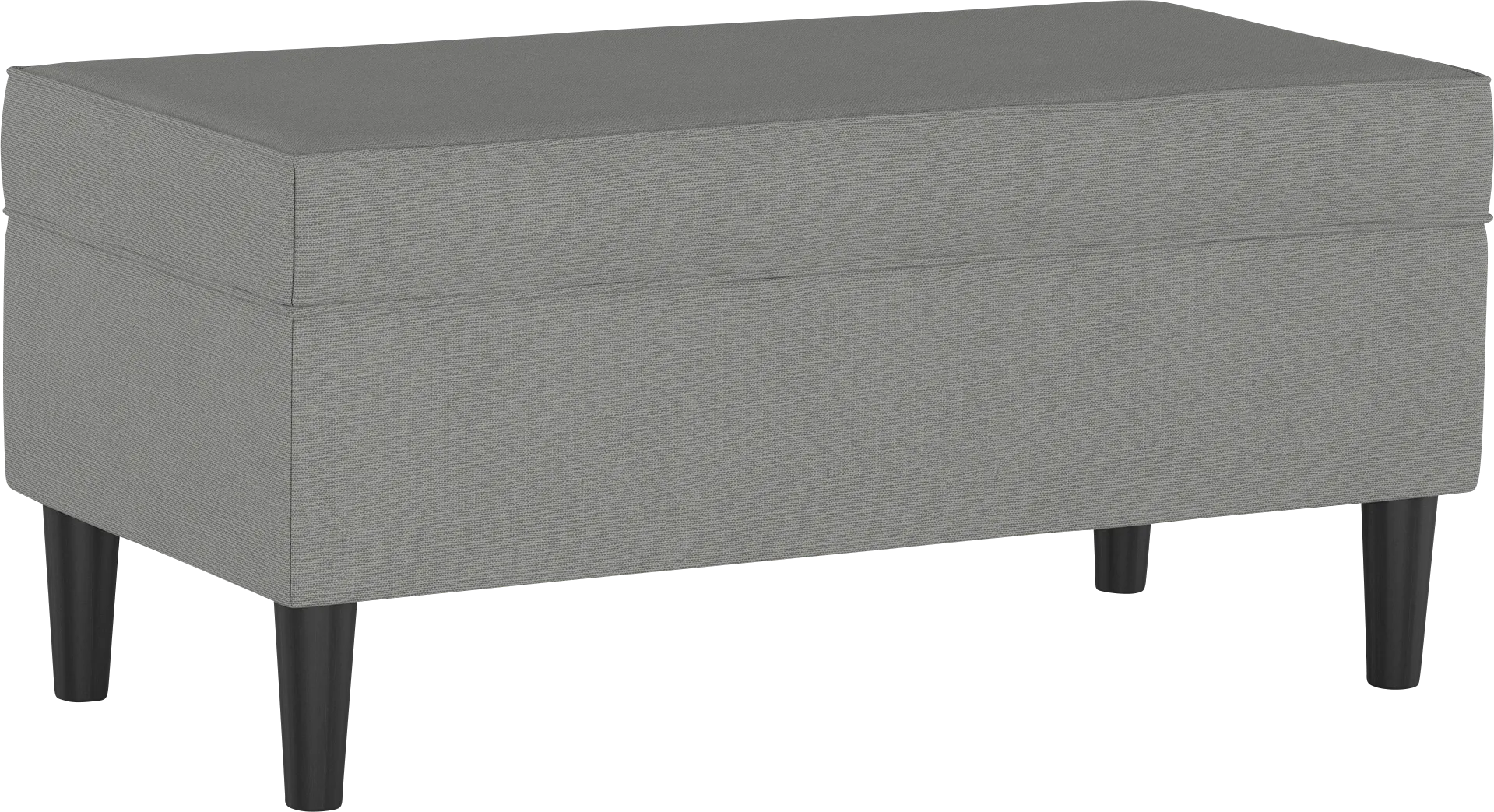 Creamy Hues Gray Storage Bench