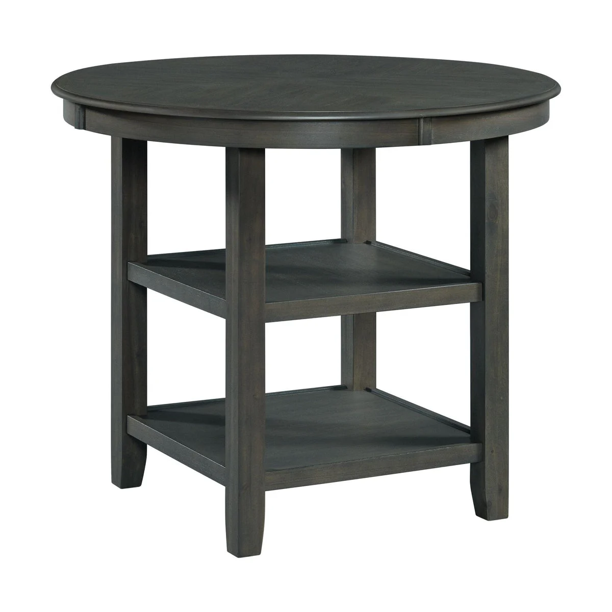Amherst Counter Height Dining Set in Grey-Table & Four PU Chairs