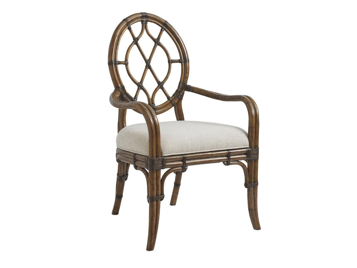Bali Hai Cedar Key Oval Back Arm Chair