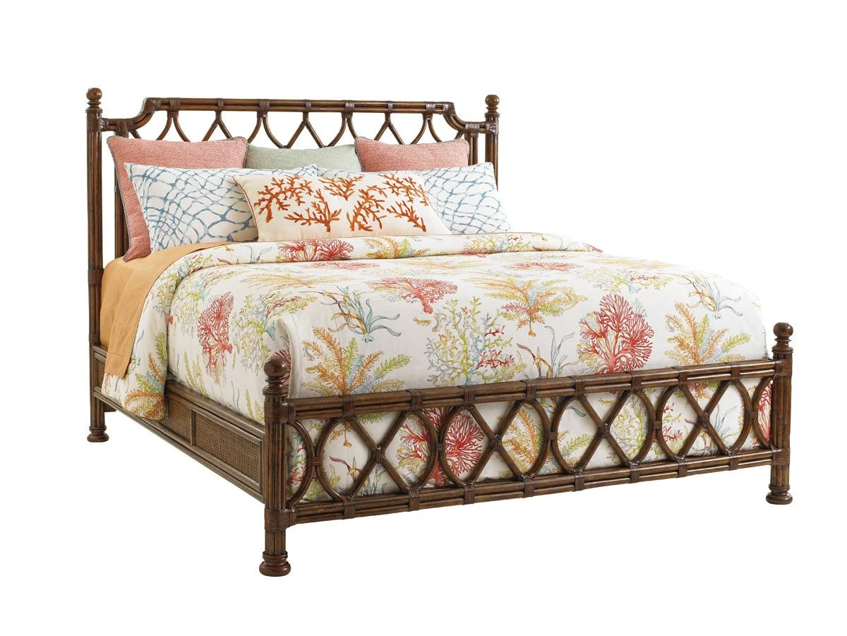 Bali Hai Island Breeze Rattan Headboard