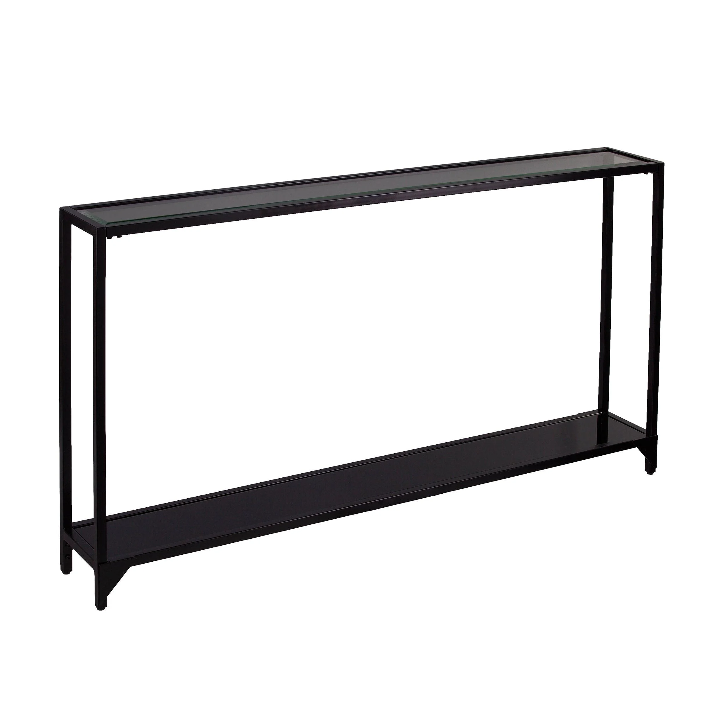 Bergen Glass Console Table - Black