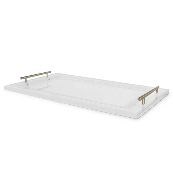 Bronze Handle Tray by Square Feathers