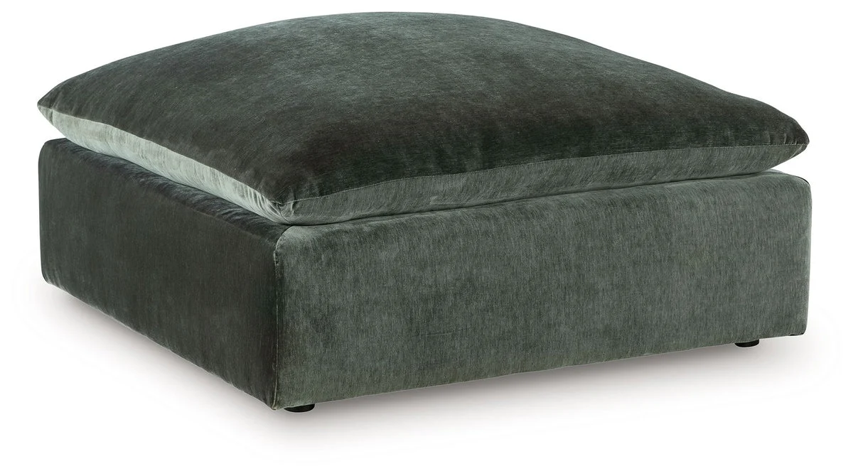Carriage View - Jade - Oversized Accent Ottoman
