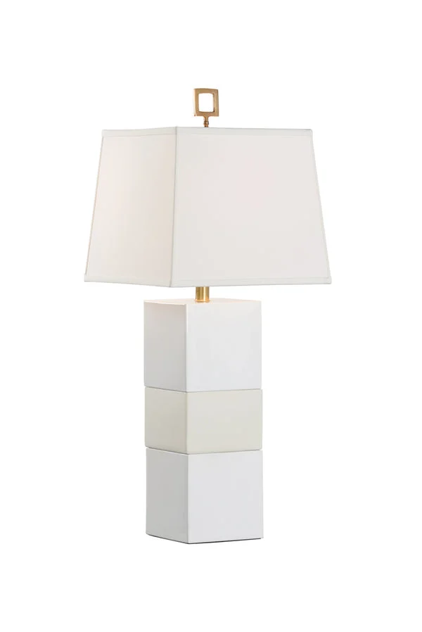 Chelsea House Banded Lamp White