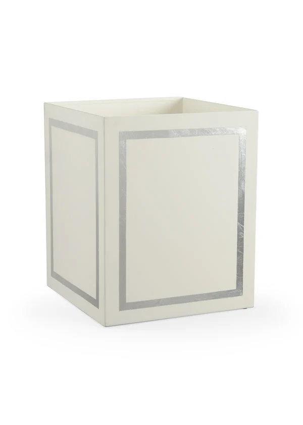 Chelsea House Claire Bell Ibiza Wastebasket Silver