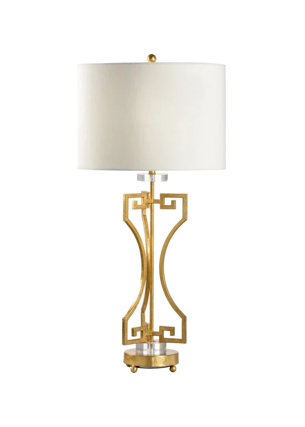 Chelsea House Greek Key Gold Lamp