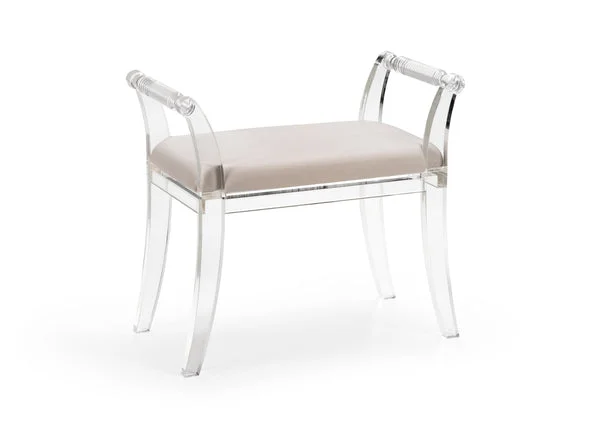 Chelsea House Neoclassic Acrylic Bench