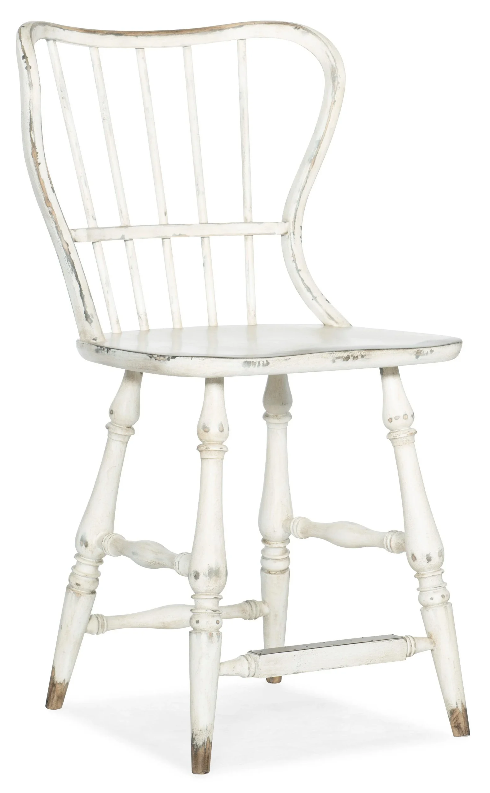 Ciao Bella Spindle Back Counter Stool-White- Set of 2