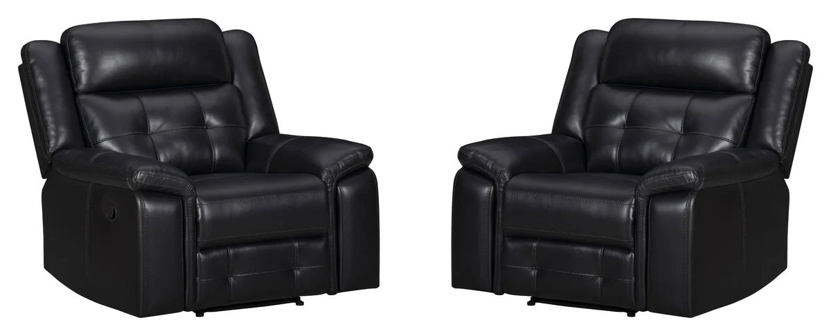 Clayton - Manual Swivel Glider Recliner (Set of 2) - Phantom