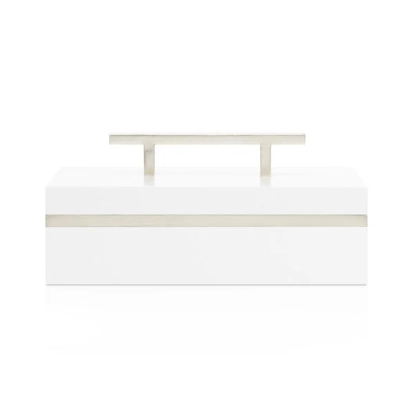 Couture Lighting Blair Box White And Silver (Single)
