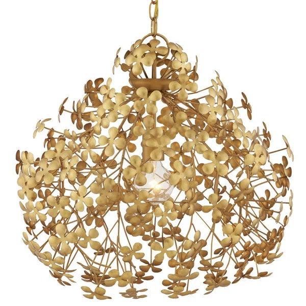 Currey And Company Cloverfield Gold Pendant