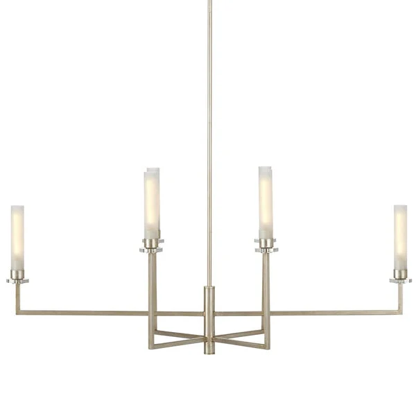 Currey And Company Courante Silver Chandelier
