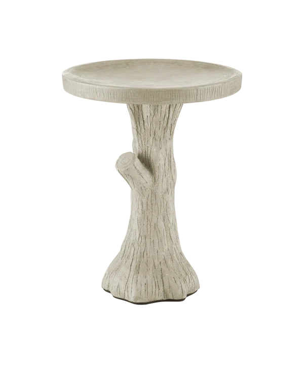 Currey & Company Faux Bois Medium Bird Bath