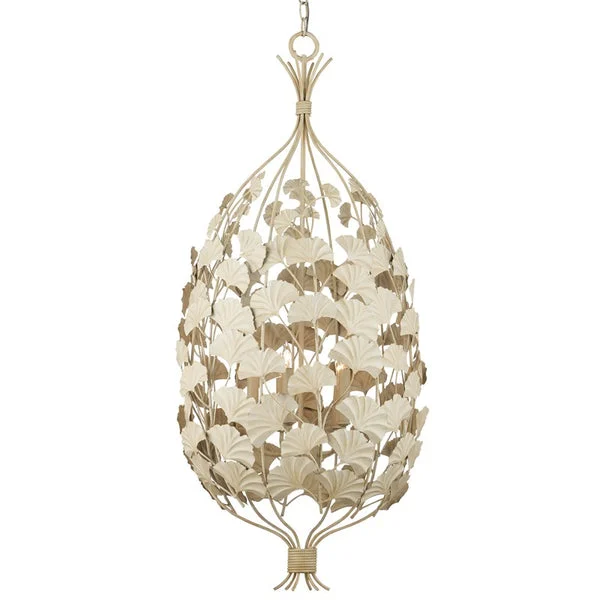 Currey And Company Maidenhair Cream Chandelier