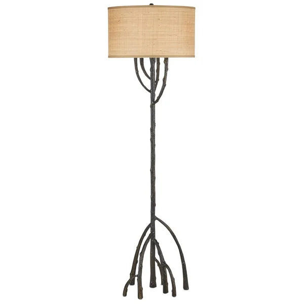 Currey And Company Mangrove Bronze Floor Lamp