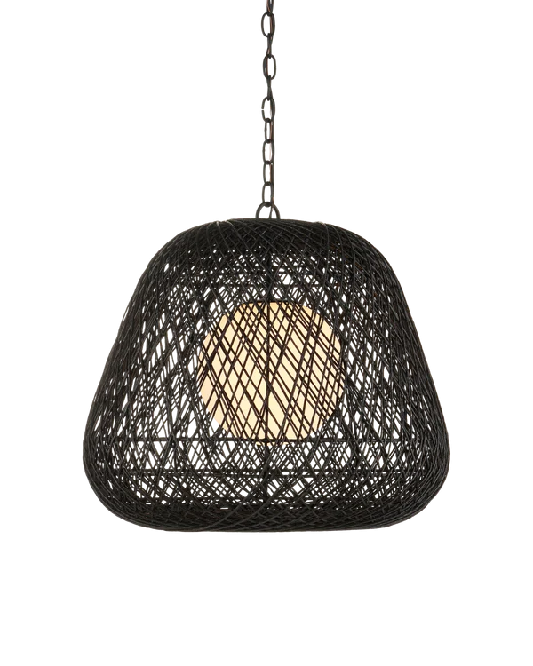 Currey & Company Osbert Black Pendant