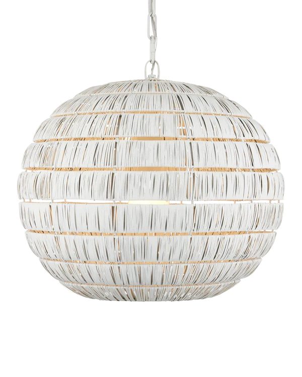 Currey & Company Panopolis White Pendant
