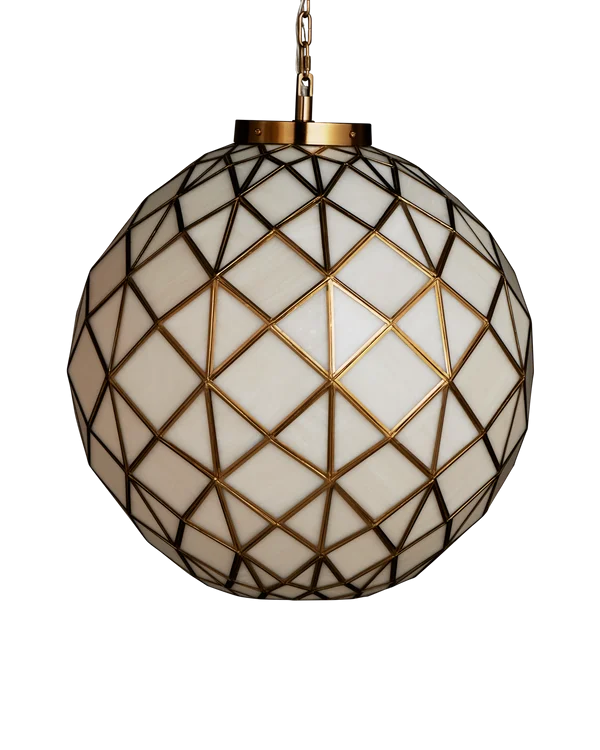 Currey & Company Polyhedron Medium Pendant