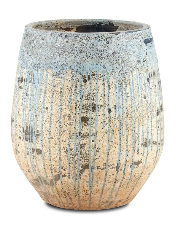 Currey And Company Sicilia Medium Blue Planter