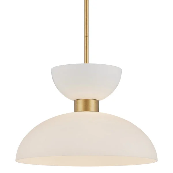 Currey And Company Zevio White Pendant