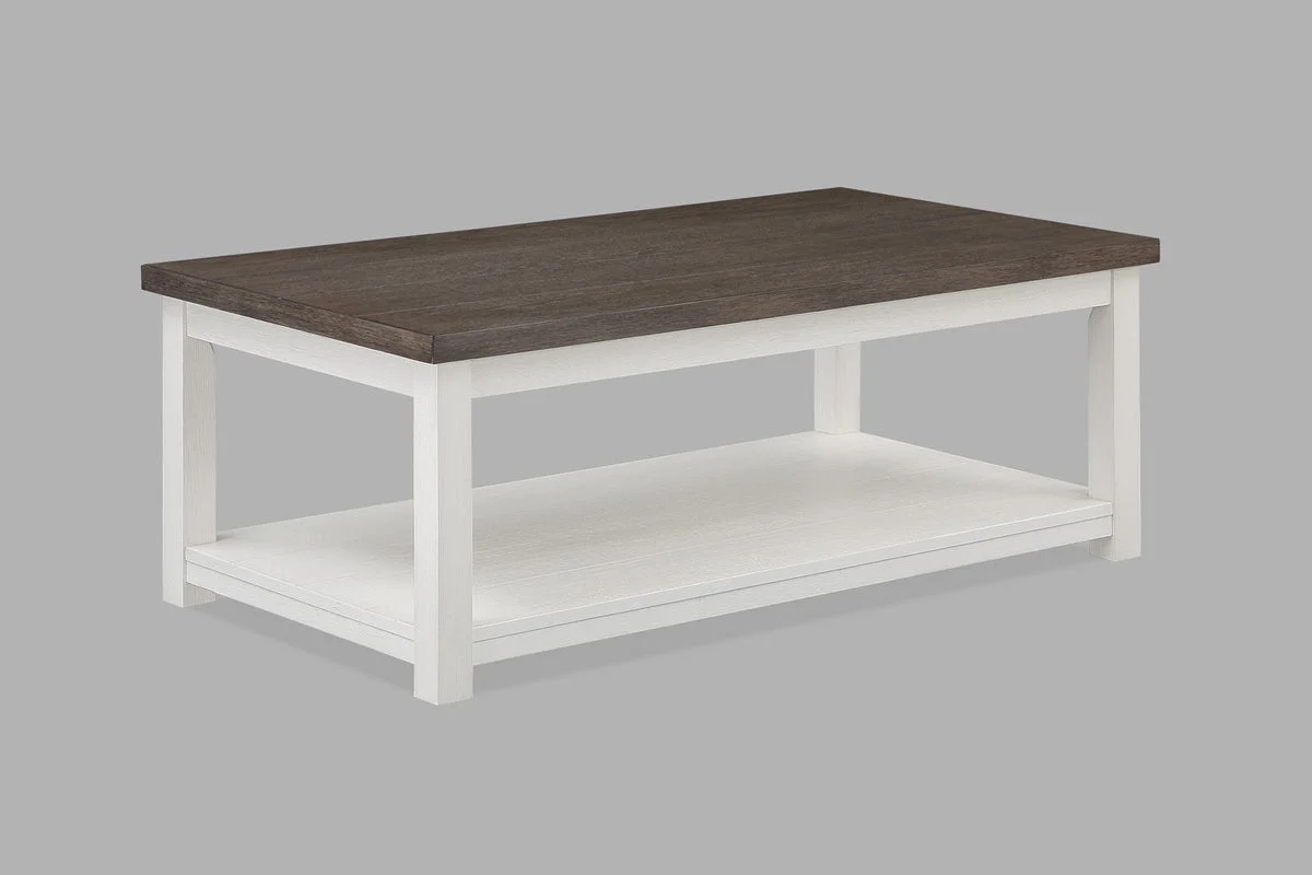 Dakota - Coffee Table With Casters - White