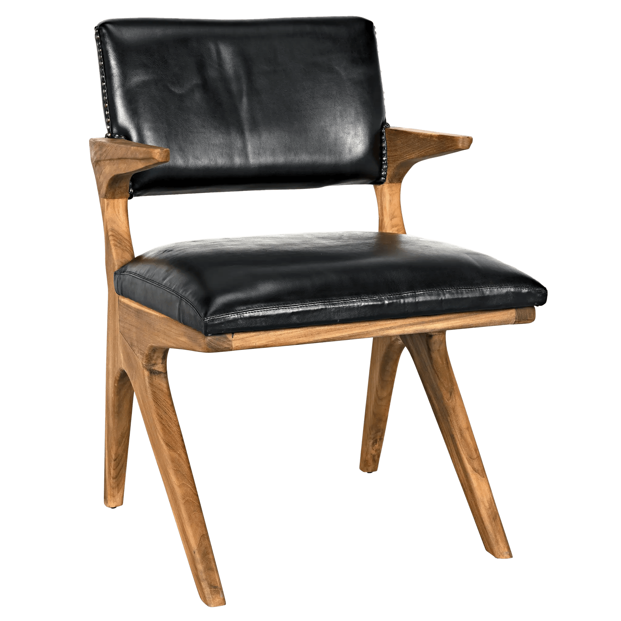 Dolores Chair, Teak with Leather