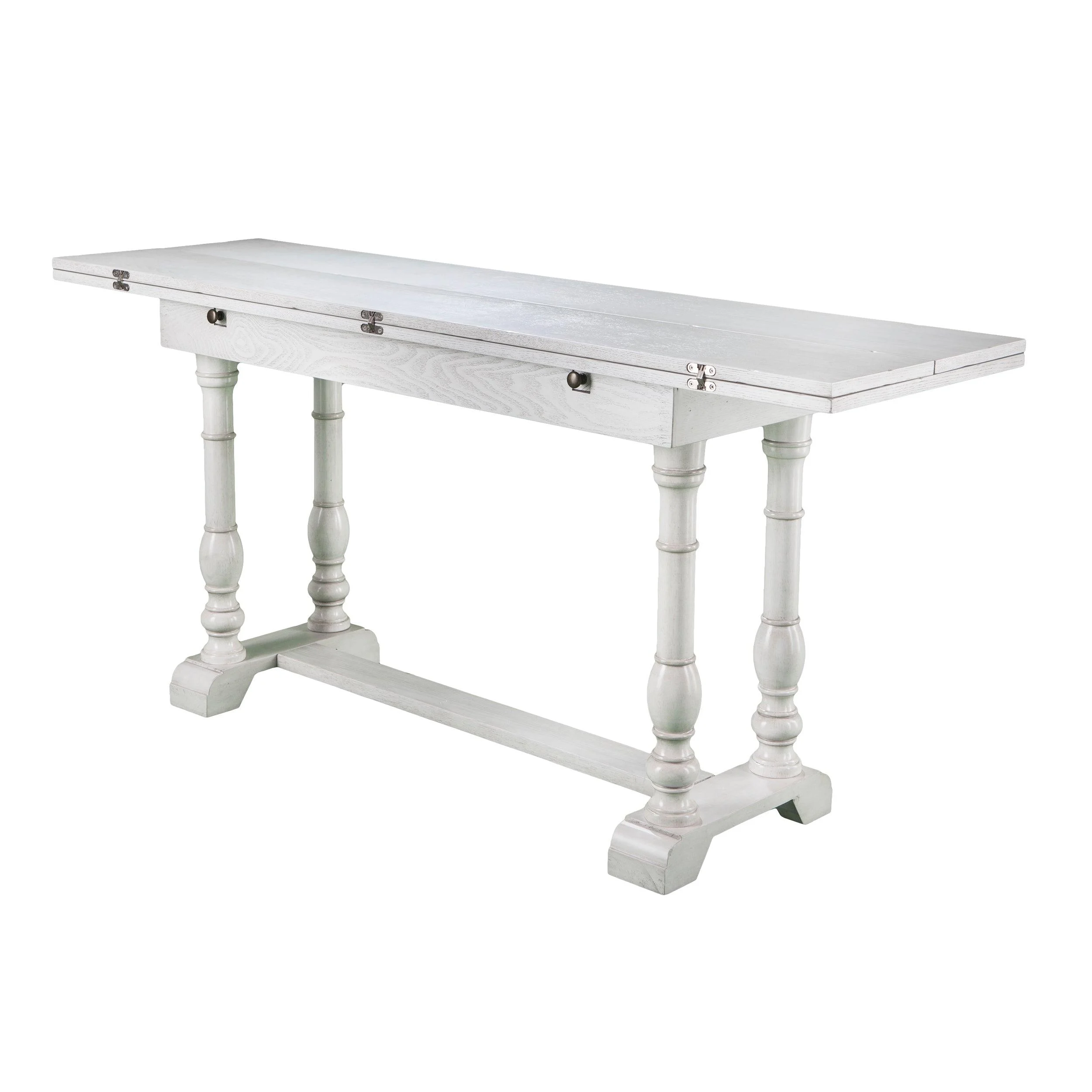 Edenderry Farmhouse Folding Trestle Console to Dining Table