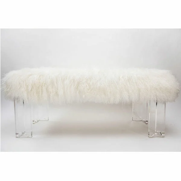Fluff Arched Acrylic Bench by Jamie Dietrich Designs