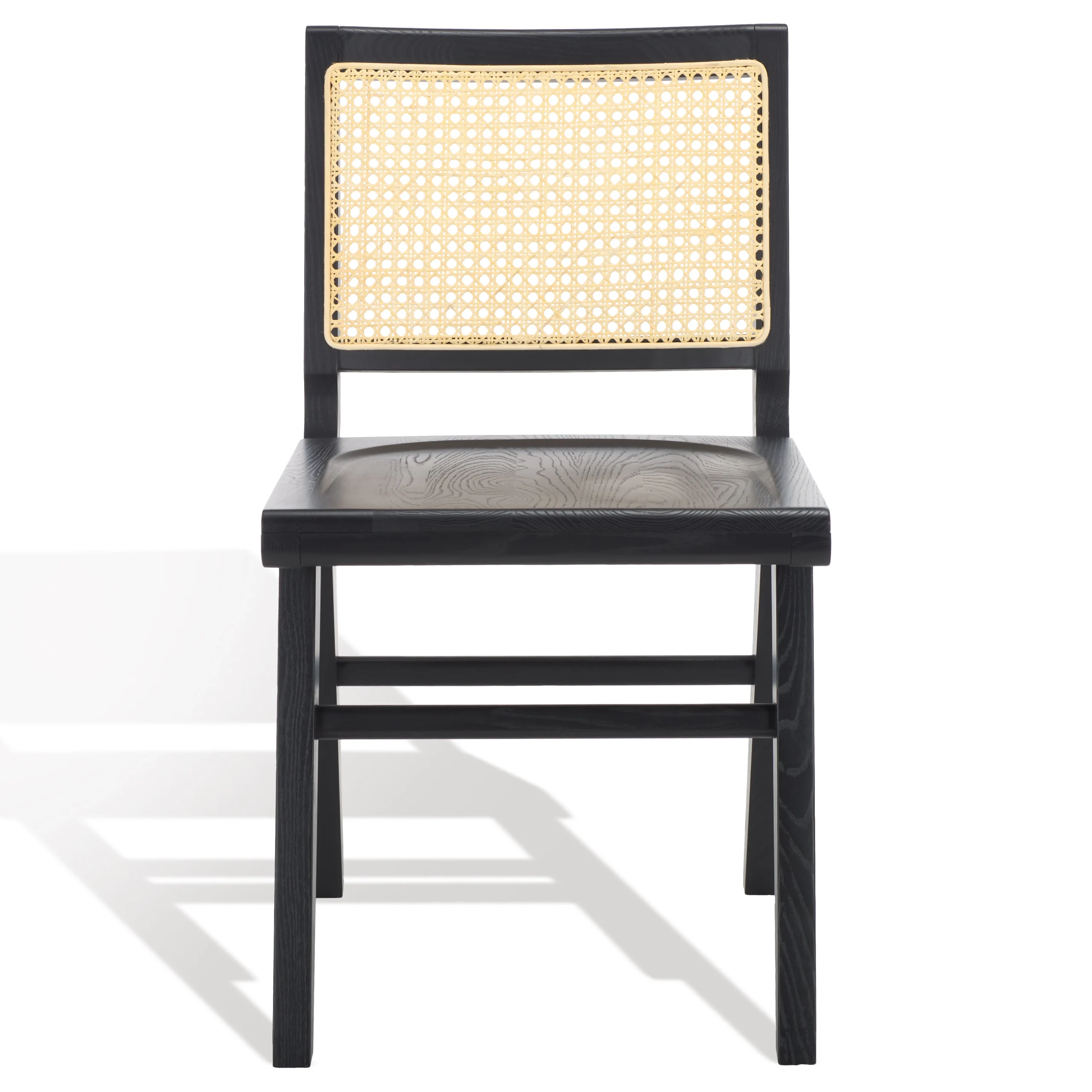 Hattie French Cane Wood Seat Dining Chair - Set of 2